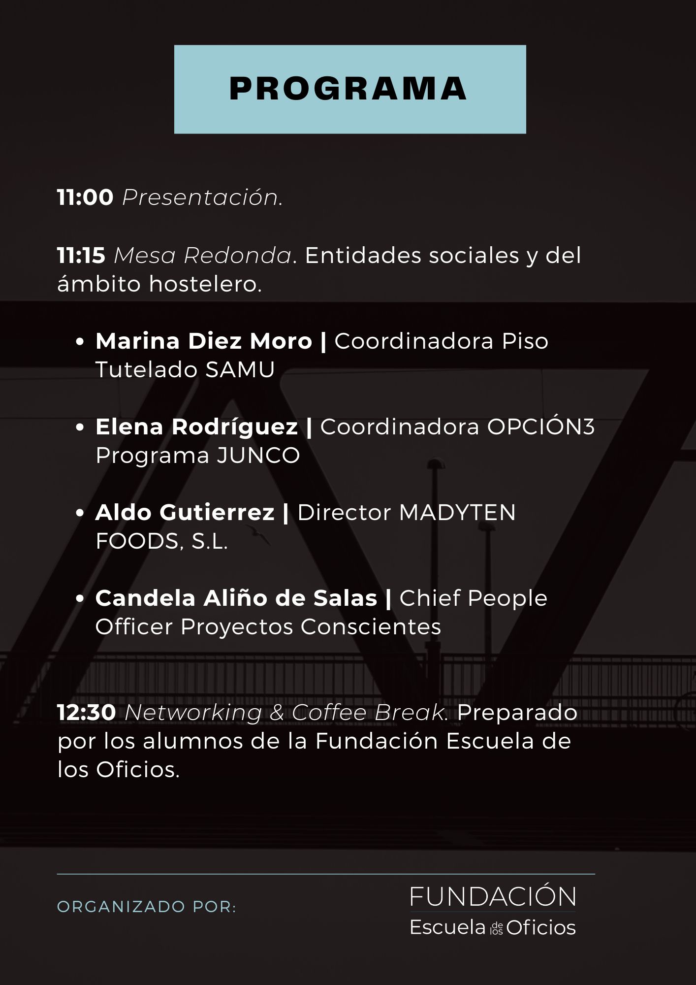 Escuela de oficios: cartel EC 2024 